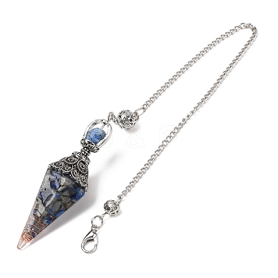 Resin Cone Pointed Dowsing Pendulums GG-CBA040B-03P-01-1