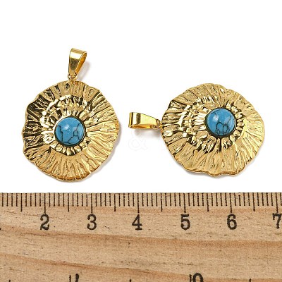 Synthetic Turquoise Pendants STAS-U024-15G-08-1