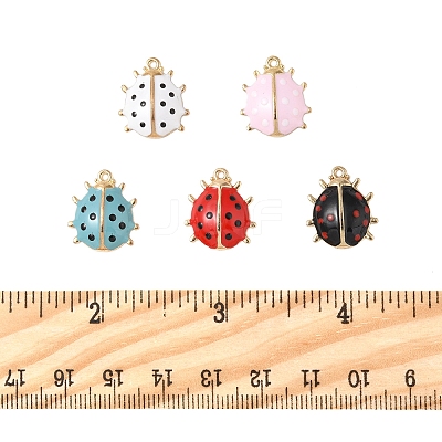 24Pcs 5 Styles Alloy Enamel Pendants ENAM-FS0002-94-1
