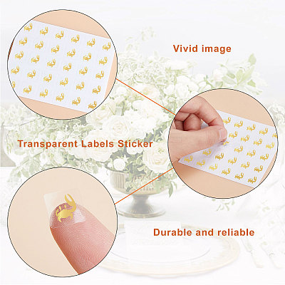 40 Sheets 4 Patterns PVC Waterproof Self-Adhesive Sticker Sets STIC-OC0001-11E-1