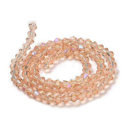 Transparent Electroplate Glass Beads Strands LS-EGLA-A039-T4mm-L15-1