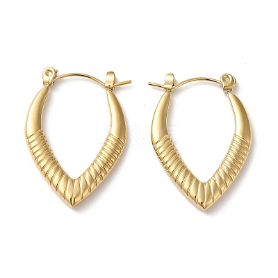 Rack Plating 304 Stainless Steel Hoop Earrings for Women EJEW-Z026-31G-1