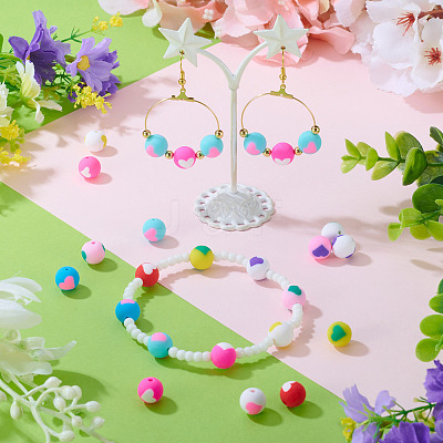 100Pcs Handmade Polymer Clay Beads CLAY-TA0001-92A-1