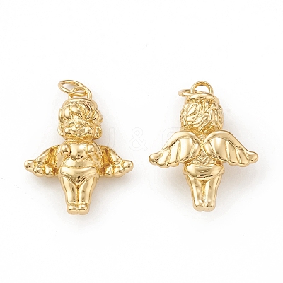 Eco-Friendly Brass Pendants KK-I698-18G-1
