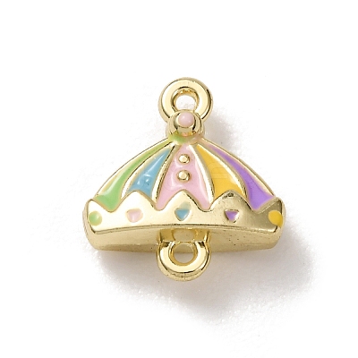 Alloy Enamel Connector Charms FIND-G116-01G-1