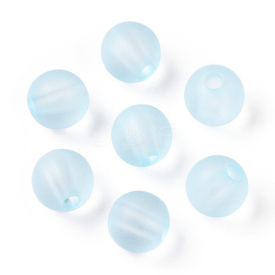 Transparent Acrylic Ball Beads FACR-R021-6mm-06-1