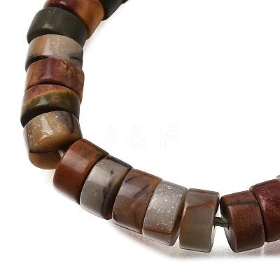 Natural Polychrome Jasper/Picasso Stone/Picasso Jasper Beads Strands GG-CBA8682-B05-1