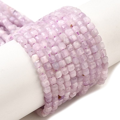 Natural Kunzite Beads Strands G-Q044-A01-3x3mm-1