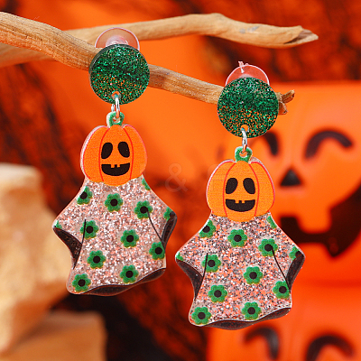 Funny Halloween Acrylic Stud Earrings UY2581-6-1