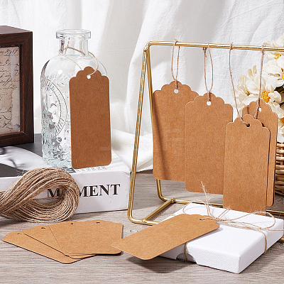200Pcs Blank Kraft Paper Gift Tags CDIS-SP0001-10D-1