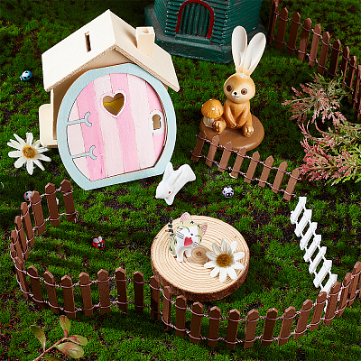 Miniature Fairy Garden Fence AJEW-CA0001-50-1