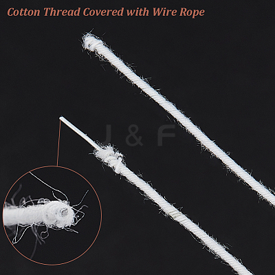 Cotton Thread Covered with Wire Rope OCOR-WH0101-43A-1