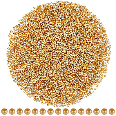 6000Pcs Brass Crimp Beads KK-PA0001-14G-1