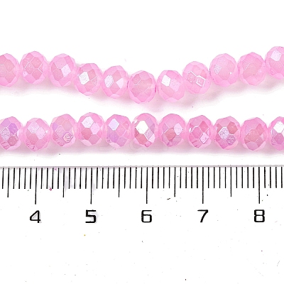 Baking Electroplate Glass Beads Strands LS-DGLA-A039-J10mm-B18-1