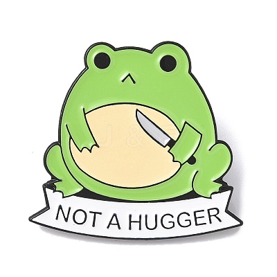 Not A Hugger Enamel Pins JEWB-I037-02EB-04-1