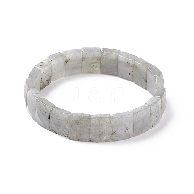 Natural Labradorite Stretch Bracelets BJEW-F406-B19-1