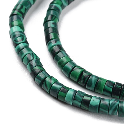 Synthetic Malachite Beads Strands G-M401-D01-1