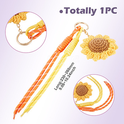 Polyester Pendant Keychains KEYC-TADJ0001-06A-1