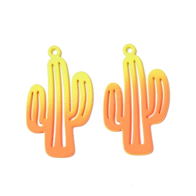 Spray Painted Alloy Charms PALLOY-P291-19M-01-1
