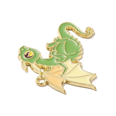 Alloy Enamel Pendants ENAM-A143-10KCG-01-1