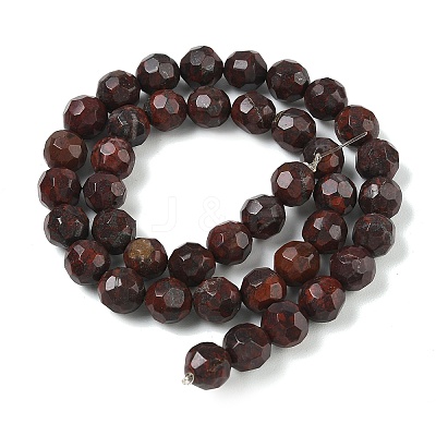 Natural Brecciated Jasper  Beads Strands GG-CBA12F1-A03-10MM-1