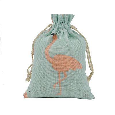 Linenette Drawstring Bags CON-PW0001-078B-01B-1