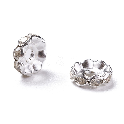 Iron Crystal Rhinestone Spacer Beads RB-A007-10MM-S-1