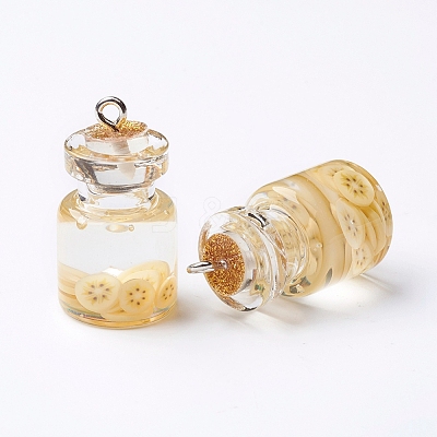 Imitation Food Resin Pendants RESI-CJC0001-49F-1