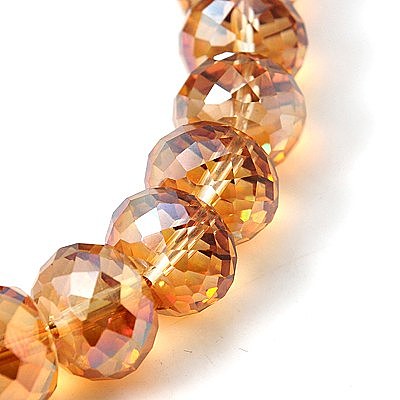 Electorplated Glass Beads EGLA-E005-06-1