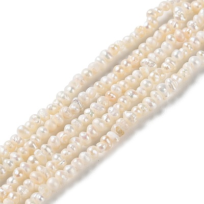 Natural Keshi Pearl Beads Strands PEAR-E018-64-1