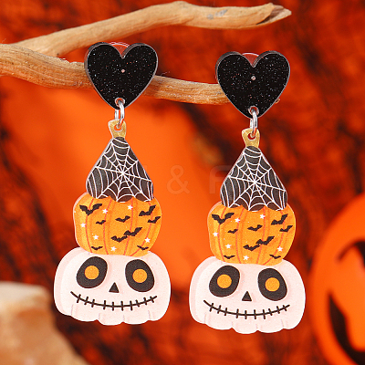 Funny Halloween Acrylic Stud Earrings UY2581-5-1