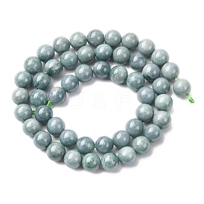 Natural Blue Jade Beads Strands G-H341-8mm-01-1