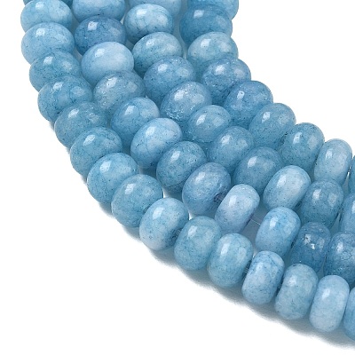 Dyed Natural White Jade Beads Strands X-GG-CBA9281-A17-5x8mm-1