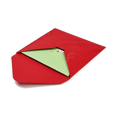 Square 3D Pop Up Paper Greeting Card AJEW-P123-A06-1