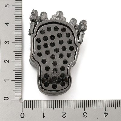 Halloween Theme Alloy with Glass Rhinestone Cabochons FIND-B033-02A-B-1