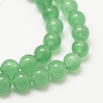 Natural White Jade Beads Strands G-G735-42-8mm-1-1