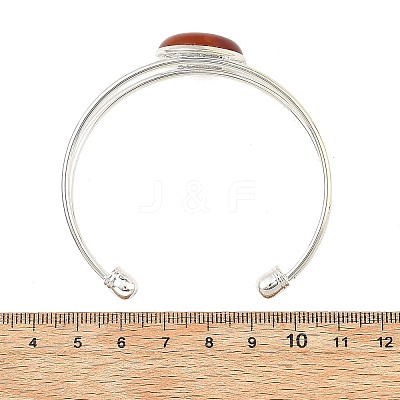 304 Stainless Steel Cuff Bangles for Women BJEW-JB14329-1