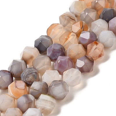 Natural Botswana Agate Beads Strands G-K382-A14-02-1