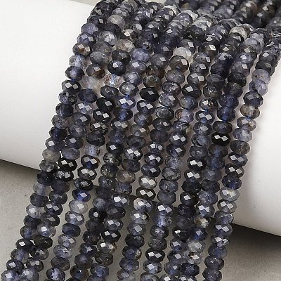 Natural Iolite Beads Strands G-P612-A02-01-1