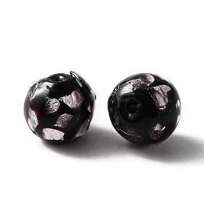 Handmade Lampwork Bead GLAA-WH0033-48D-1