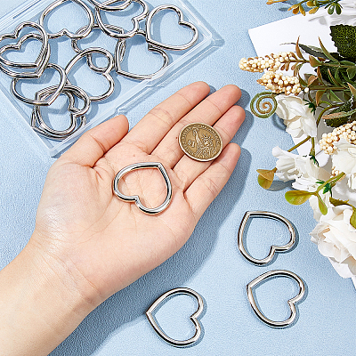 24Pcs Zinc Alloy Spring Gate Clasps FIND-HS0001-40P-1