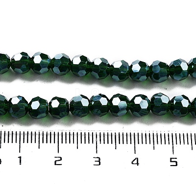 Electroplate Transparent Glass Beads Strands LS-EGLA-A035-T6mm-A10-1
