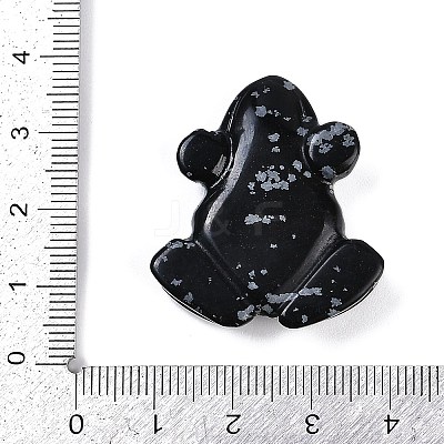 Natural Snowflake Obsidian Carved Beads G-K383-17C-1