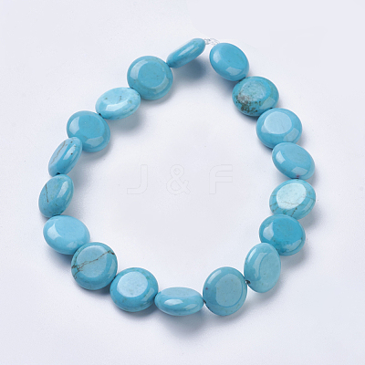 Natural Howlite Beads Strands X-TURQ-K003-10-1
