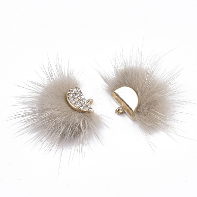 Faux Mink Fur Tassel Pendant Decorations FIND-T040-13-1