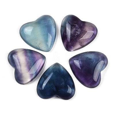 Natural Colorful Fluorite Cabochons G-I370-02-1