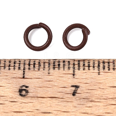 Spray Painted Iron Open Jump Rings IFIN-T017-04C-02-1