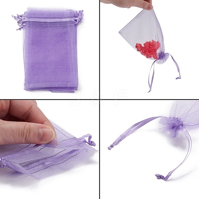 Organza Gift Bags with Drawstring X-OP-R016-10x15cm-06-1
