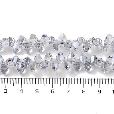 Pearl Luster Plated Electroplate Beads Strands EGLA-H104-07A-PL04-1