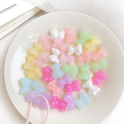 Acrylic Beads X-OACR-H038-15-1